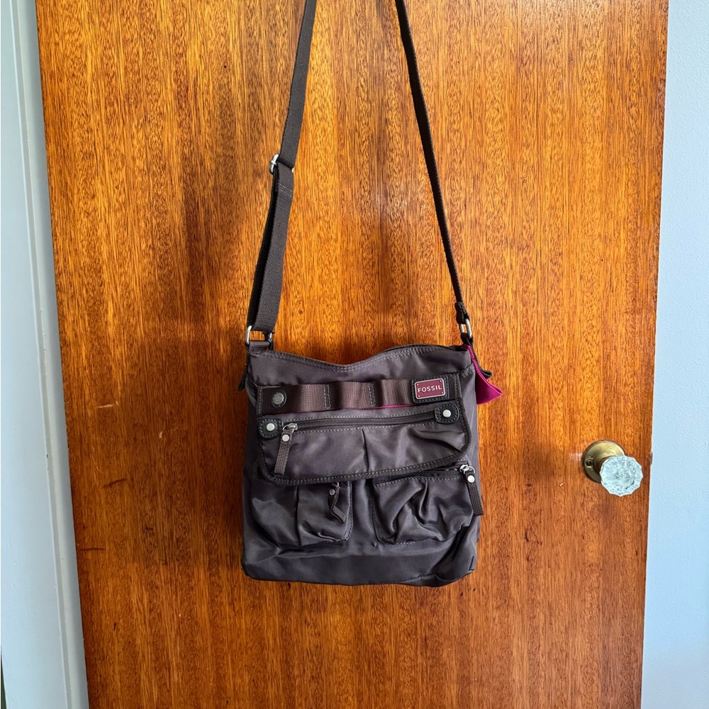 Fossil Dark Brown Messenger Bag